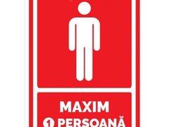 Semne pentru maxim o persoana